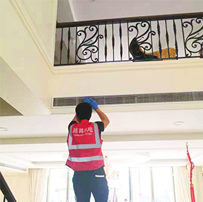 罗山路空调保养-5