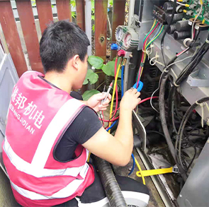 罗山路空调保养-6