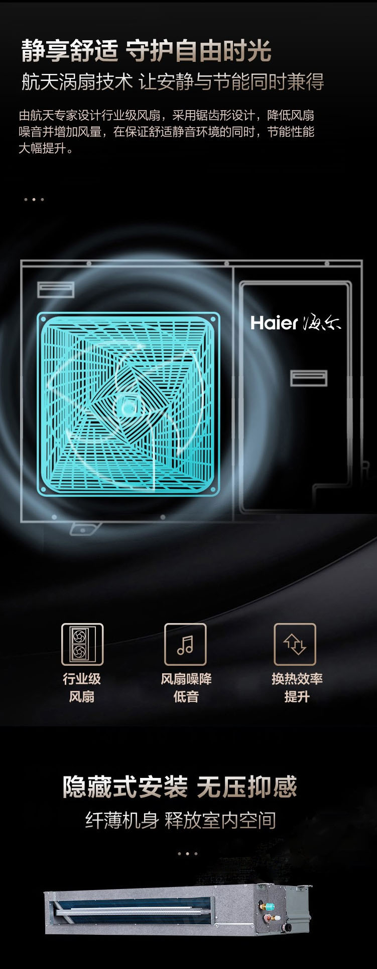 海尔中央空调家用大3匹5